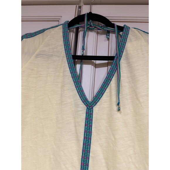 NWT PITUSA Pima Abaya Cold Shoulder Cover Up Dress Yellow Lemon One Size (107) - Picture 4 of 6